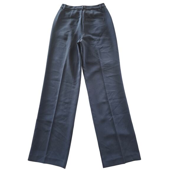 NWT Good American Navy High Rise Luxe Suiting Column Trousers Size 2 - Picture 5 of 6